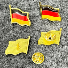 Load image into Gallery viewer, National Flag Lapel epoxy domed metal Pin United States USA Hat Tie Tack Badge Pin Metal Lapel Pin All the World wholesale