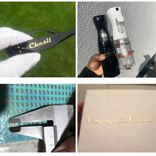 Load image into Gallery viewer, waterproof 100pcs Customize personalized 3D gold metal sticker transfer silver stickers Custom Metallic Stickers