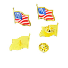 Load image into Gallery viewer, National Flag Lapel epoxy domed metal Pin United States USA Hat Tie Tack Badge Pin Metal Lapel Pin All the World wholesale
