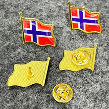 Load image into Gallery viewer, National Flag Lapel epoxy domed metal Pin United States USA Hat Tie Tack Badge Pin Metal Lapel Pin All the World wholesale
