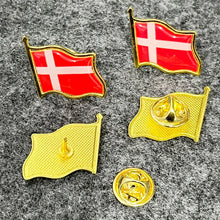 Load image into Gallery viewer, National Flag Lapel epoxy domed metal Pin United States USA Hat Tie Tack Badge Pin Metal Lapel Pin All the World wholesale