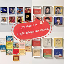 Load image into Gallery viewer, High transparent acrylic DIY refrigerator magnet creative high transparency DIY material kit