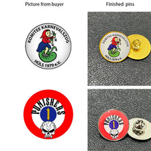 Load image into Gallery viewer, Shirley Custom 10pcs/lot epoxy pins custom company logo /photo/name personalized metal badges lapel pins