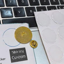 Load image into Gallery viewer, Shirley Custom DIY Metal badges epoxy dome pin lapel pins diy material kit