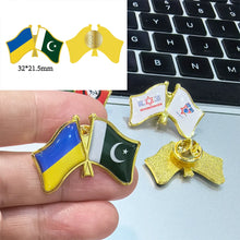 Load image into Gallery viewer, Shirley Custom 3.2X2.15cm customize logo /picture/photo /name metal flag lapel pins badge metal patriotic friendship souvenir