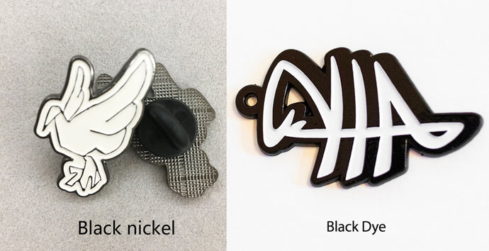 What is the difference between Black Nickel and Painted Black Metal?