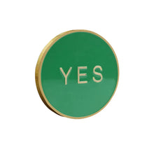 Load image into Gallery viewer, 4cm gold silver copper color  YES NO decision double-sided coin enamel commenmorative medal
