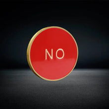 Load image into Gallery viewer, 4cm gold silver copper color  YES NO decision double-sided coin enamel commenmorative medal
