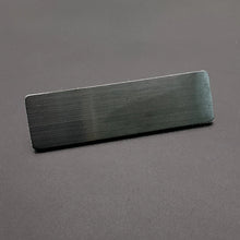 Load image into Gallery viewer, 7*2cm stainless steel name tag with brushed finish blank material beauty salon employee ID tag wholesale
