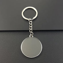 Load image into Gallery viewer, Shirley Custom Round shape metal keychain zinc alloy engraved small pendant  laser LOGO small ads gift
