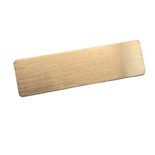 Load image into Gallery viewer, 7*2cm stainless steel name tag with brushed finish blank material beauty salon employee ID tag wholesale
