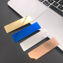 Load image into Gallery viewer, 7*2cm stainless steel name tag with brushed finish blank material beauty salon employee ID tag wholesale
