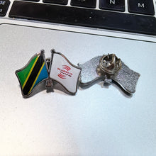 Load image into Gallery viewer, Shirley Custom 3.2X2.15cm customize logo /picture/photo /name metal flag lapel pins badge metal patriotic friendship souvenir
