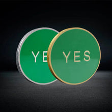 Load image into Gallery viewer, 4cm gold silver copper color  YES NO decision double-sided coin enamel commenmorative medal
